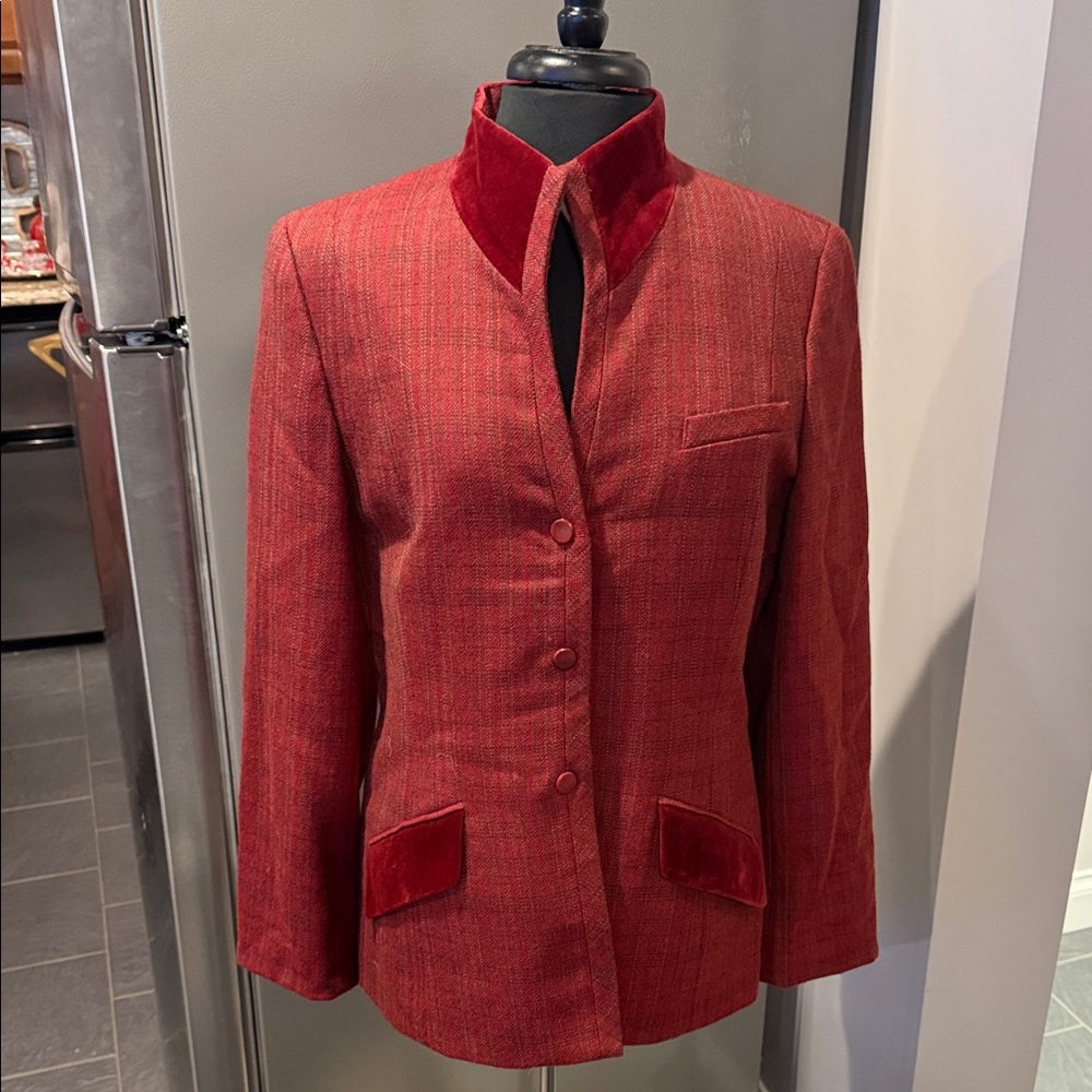 Elegant Red Women's Jacket